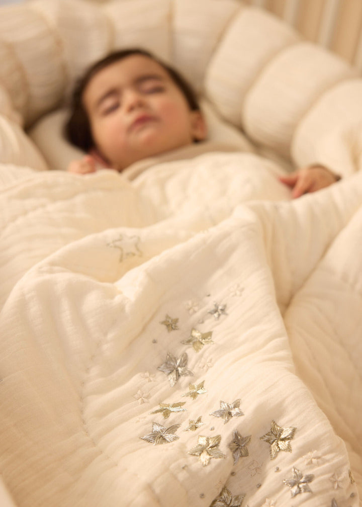 Baby Jalebi Sleep Cloud Blanket Combo The Cloud - Ecru Sleep Nest  + Luna Blanket