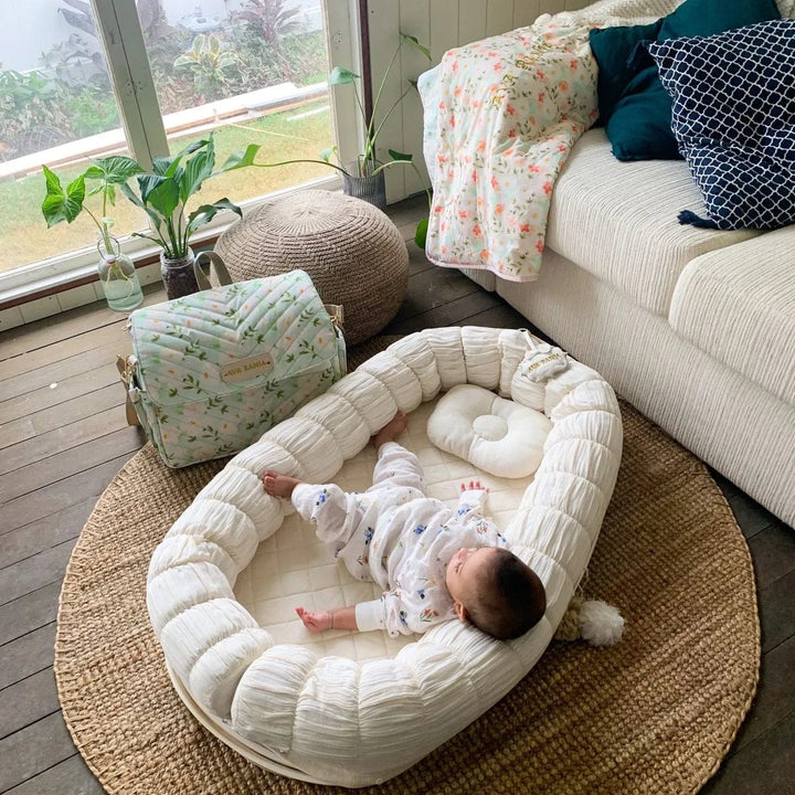 Baby Jalebi Sleep Cloud Blanket Combo The Cloud - Ecru Sleep Nest  + Luna Blanket