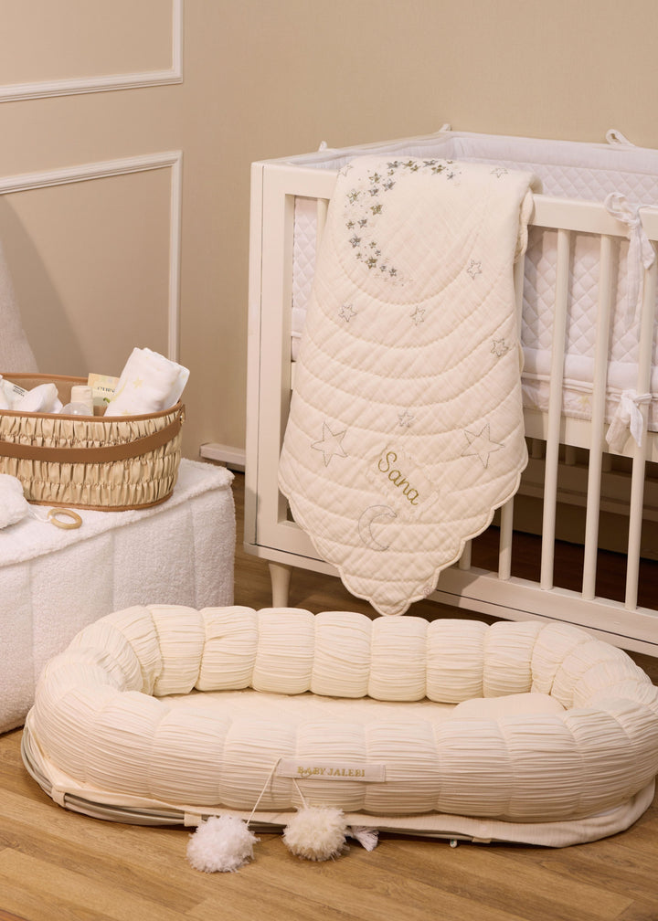Baby Jalebi Sleep Cloud Blanket Combo The Cloud - Ecru Sleep Nest  + Luna Blanket