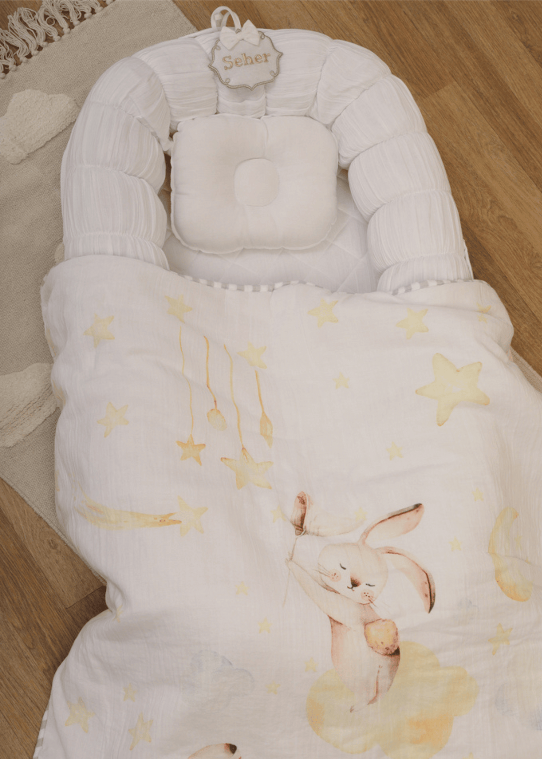 Baby Jalebi Sleep Cloud Blanket Combo The Cloud - White Sleep Nest + Up in the Clouds Blanket