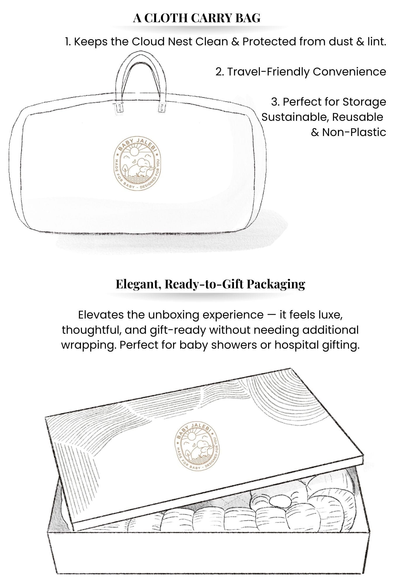 Baby Jalebi Sleep Cloud Nest The Cloud - Blue