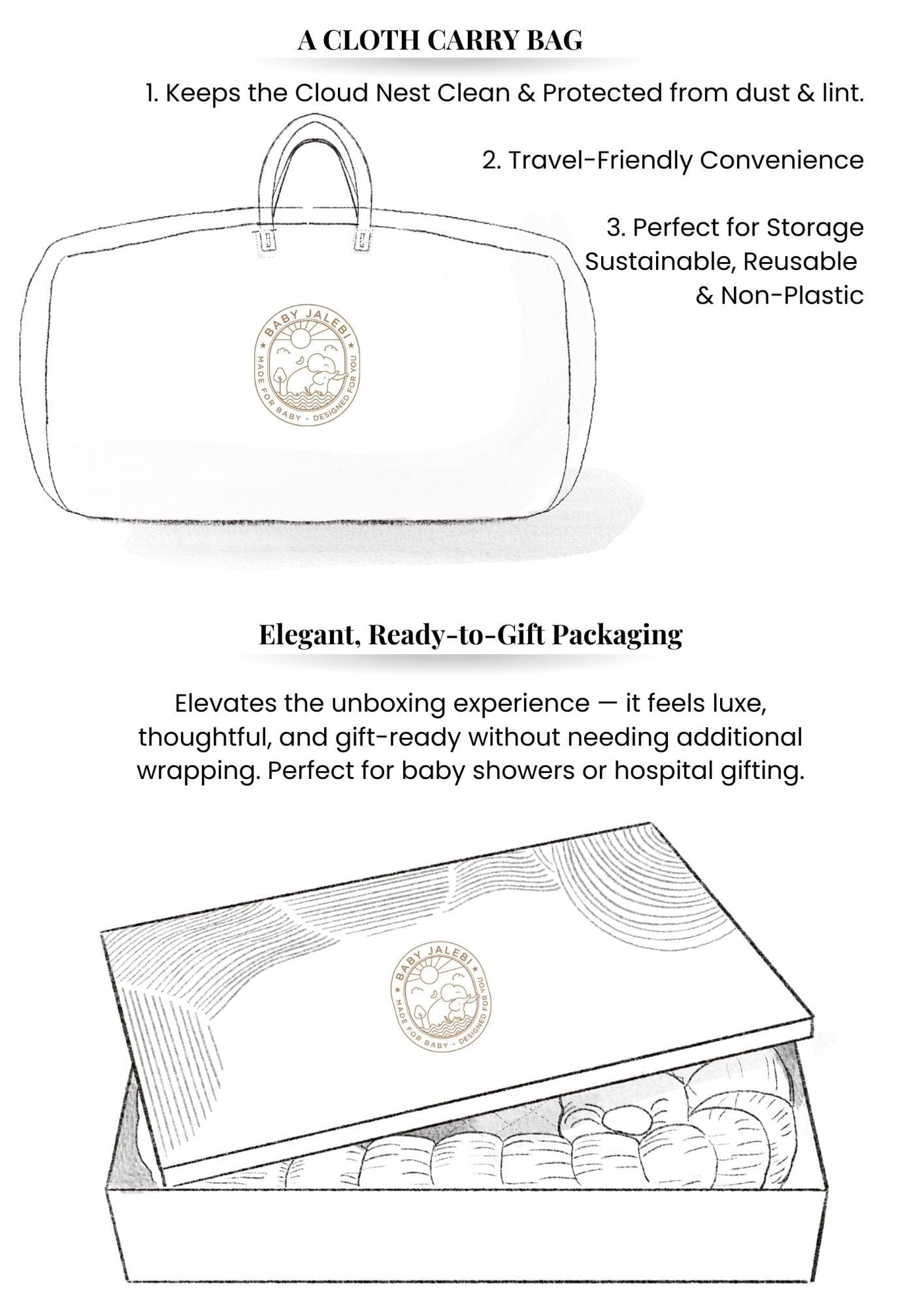 Baby Jalebi Sleep Cloud Nest The Cloud - Blue