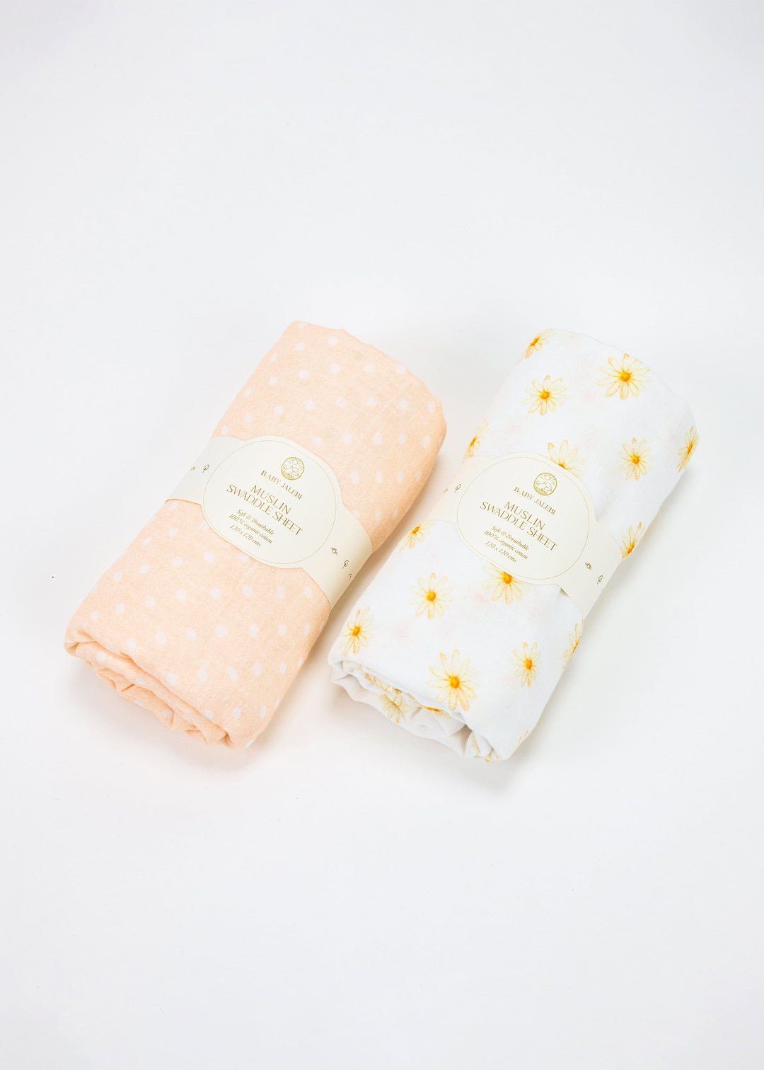 Baby Jalebi Swaddles Arabesque Organic Muslin Swaddle Set of 2