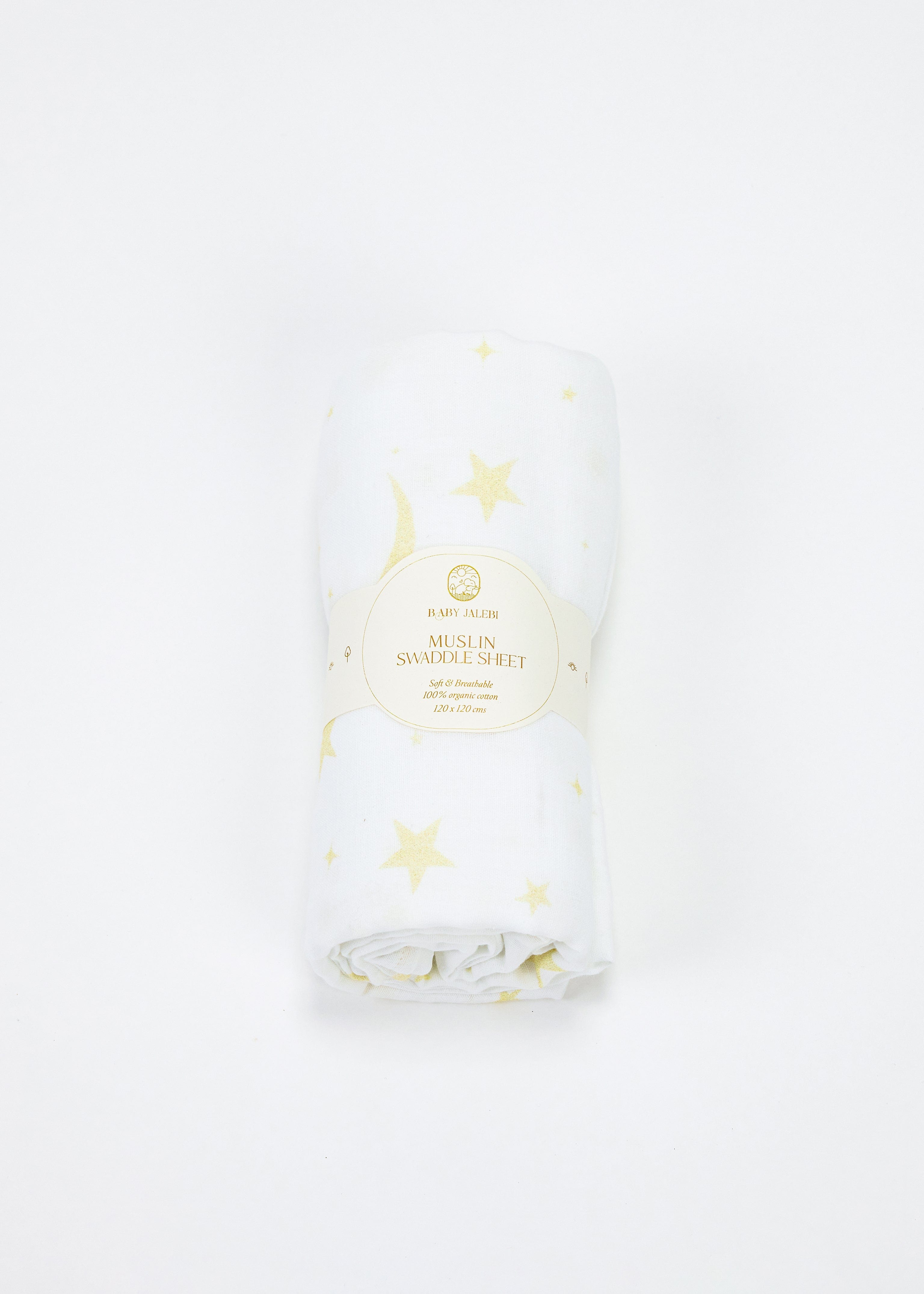 Baby Jalebi Swaddles Luna Organic Muslin Swaddle Set of 2