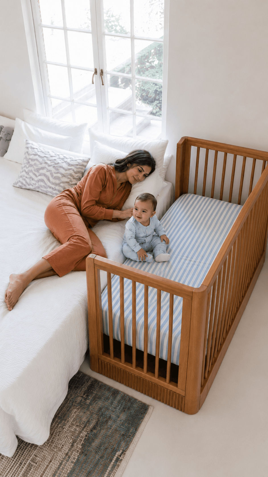 Baby Jalebi The Arcadia Crib - Nutmeg