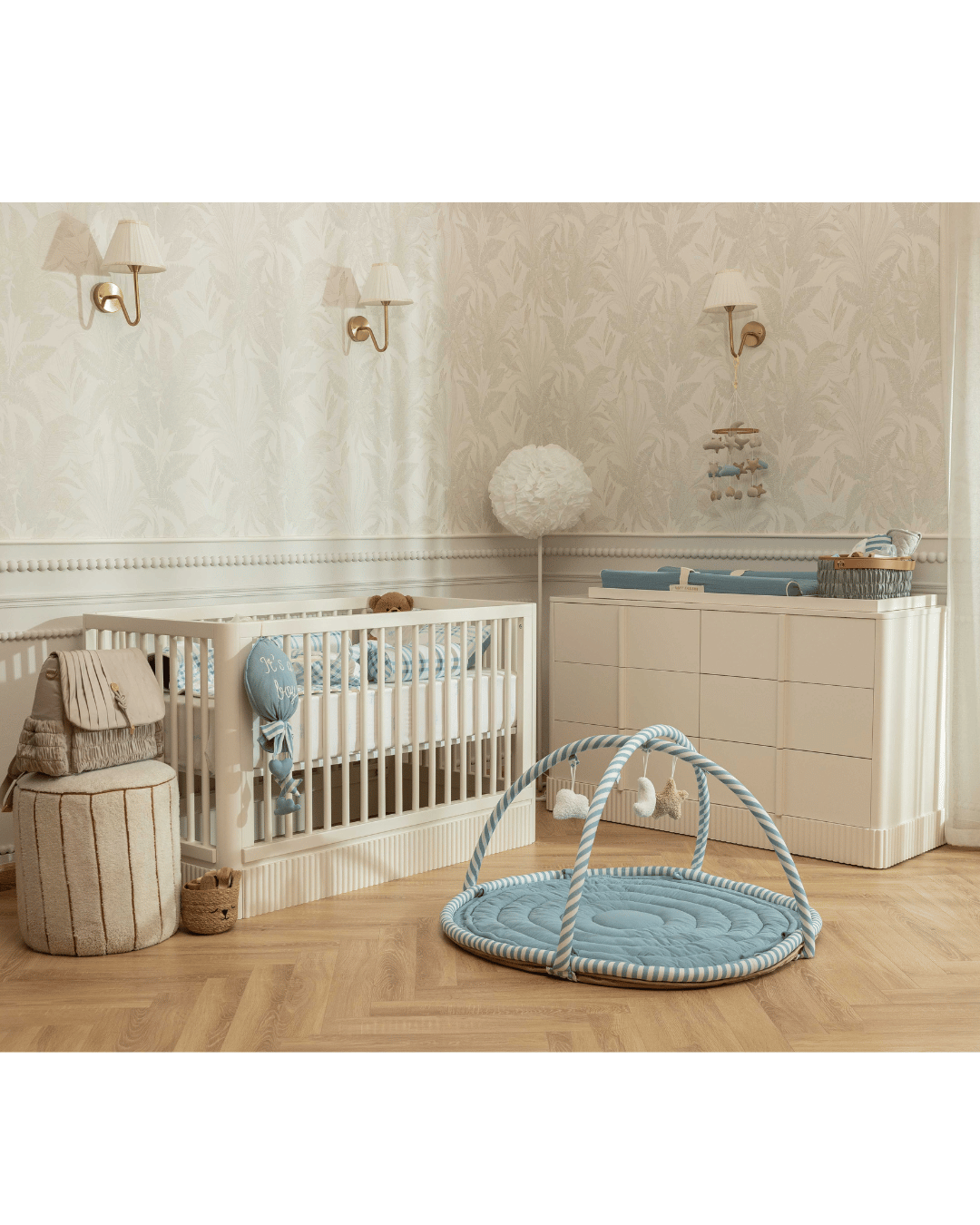Baby Jalebi The Arcadia Crib - White