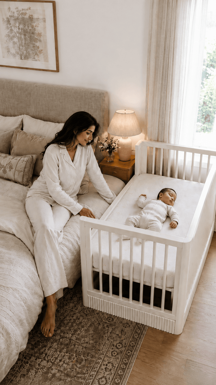 Baby Jalebi The Arcadia Crib - White