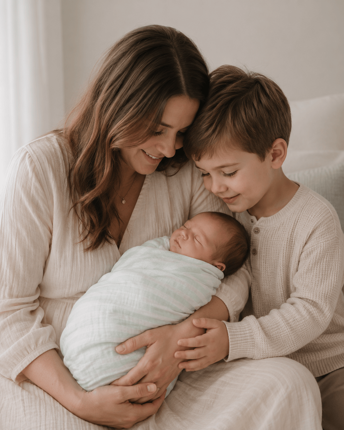 Baby Jalebi The Bring Baby Home Bundle - Mint & Ecru