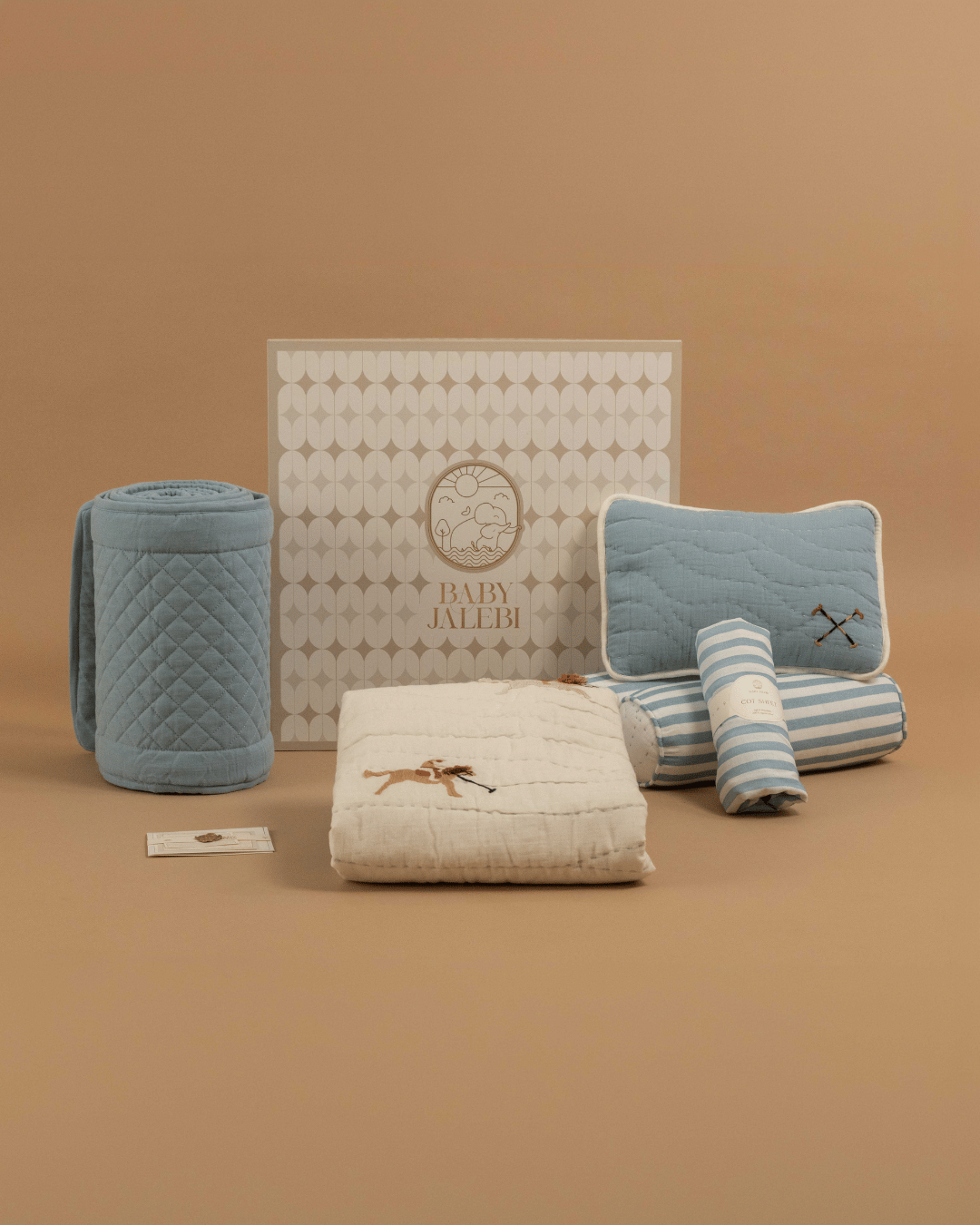 Baby Jalebi The Jaipur Polo Complete Cot Bedding Set with Bumper