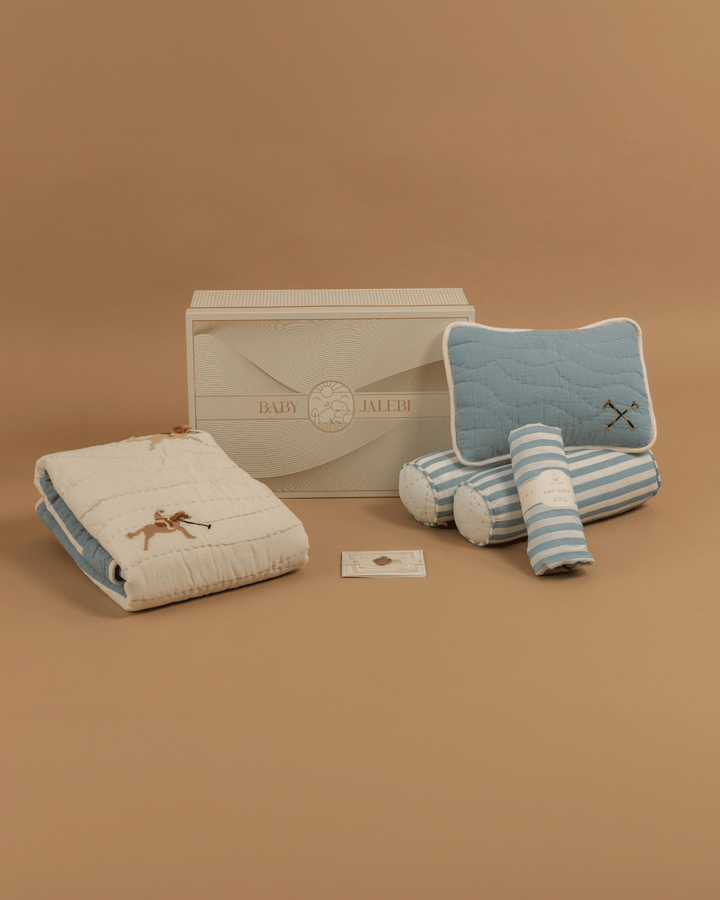 Baby Jalebi The Jaipur Polo Cot Bedding Set