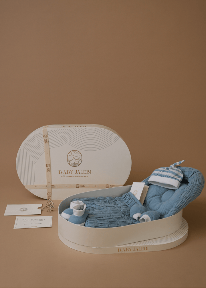 Baby Jalebi The Oval - Picture Perfect Gift Box - Blue