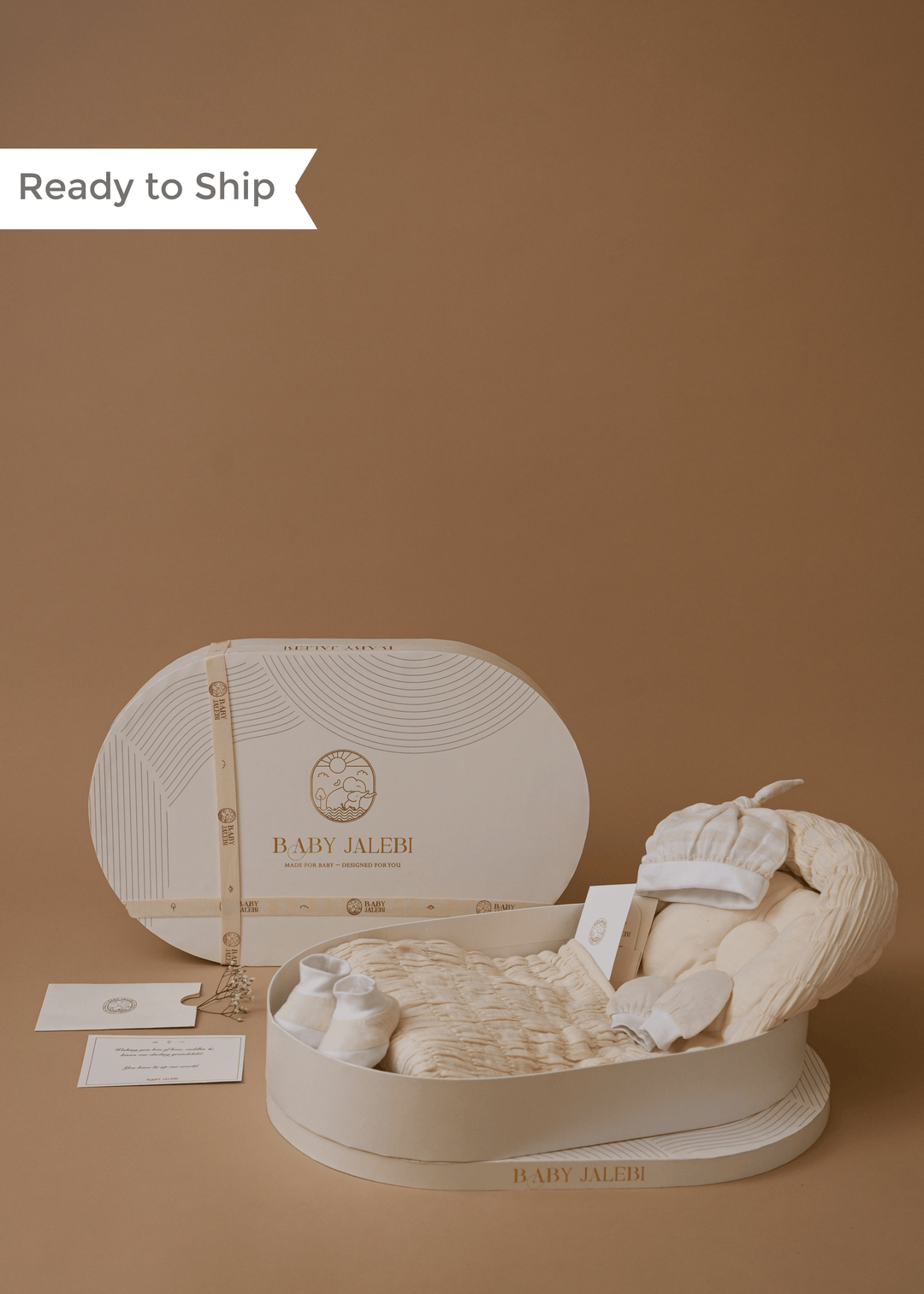 Baby Jalebi The Oval - Picture Perfect Gift Box - Ecru