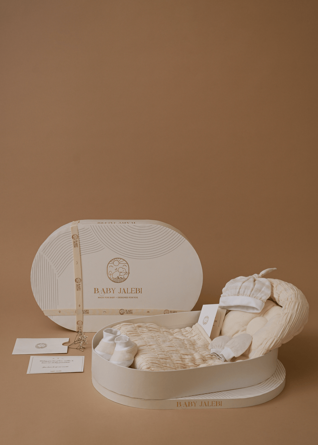 Baby Jalebi The Oval - Picture Perfect Gift Box - Ecru
