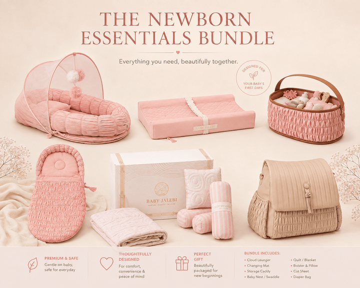 Baby Jalebi The Ultimate Newborn Essentials Bundle – Pink