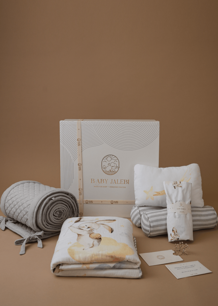 Up in the Clouds Complete Cot Bedding Set with Bumper – Baby Jalebi