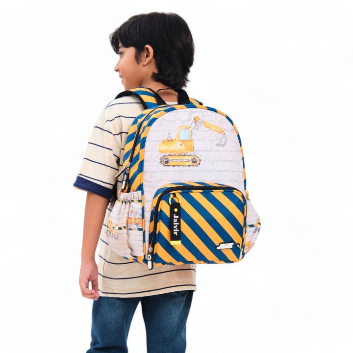 Construction Medium Backpack - Baby Jalebi
