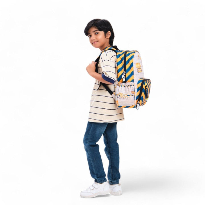 Construction Medium Backpack - Baby Jalebi