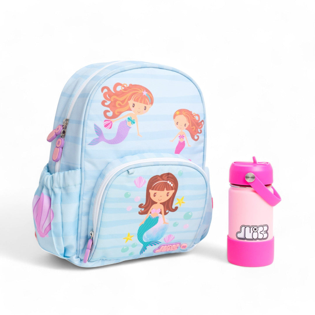 JUICE Mermaid Small Backpack + Bottle Set