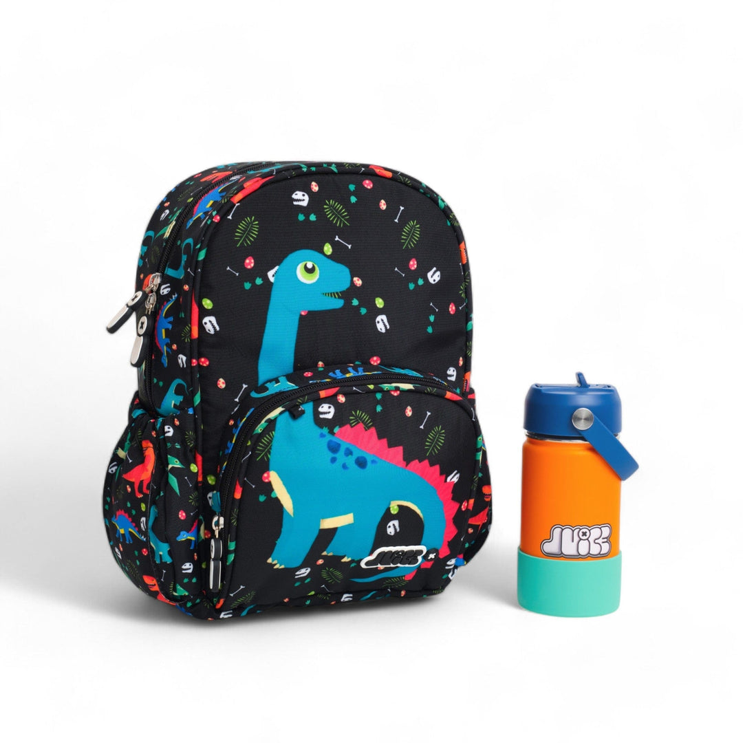 JUICE Mighty Dino Small Backpack + Bottle Set