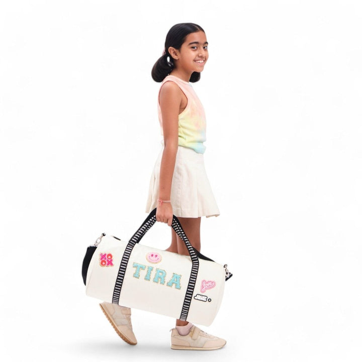 Moji Duffle Bag - Cream - Baby Jalebi