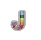 JUICE RAINBOW ALPHABETS J
