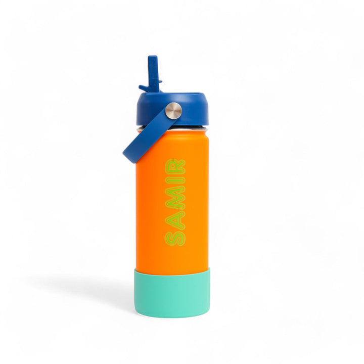 JUICE Water Bottle BIG ORANGE BLOK PARTY BOTTLE