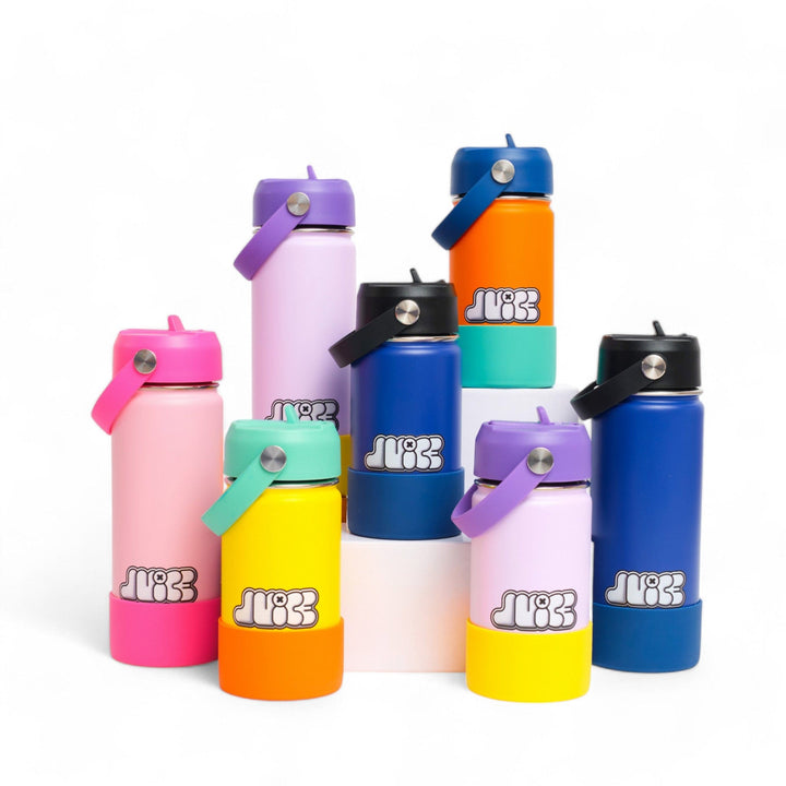 JUICE Water Bottle SMALL LILAC BLOK PARTY BOTTLE