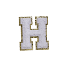 JUICE WHITE FUZZY ALPHABETS H