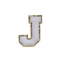JUICE WHITE FUZZY ALPHABETS J