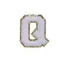 JUICE WHITE FUZZY ALPHABETS Q