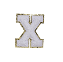 JUICE WHITE FUZZY ALPHABETS X