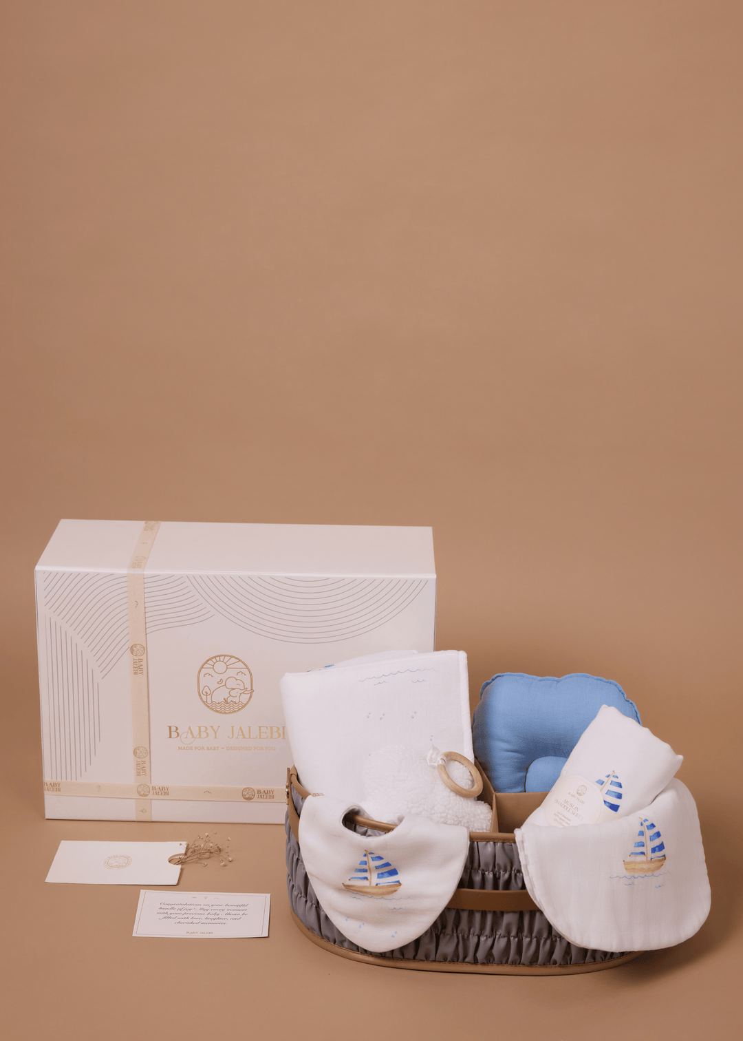 Baby Jalebi Diaper Caddy Gift Bundle Diaper Caddy Gift Bundle - Grey