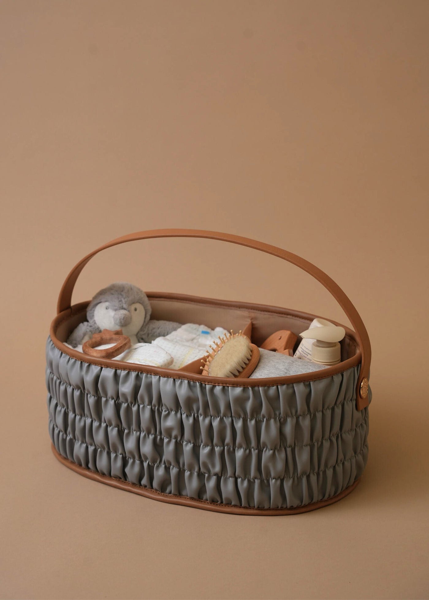 Baby Jalebi Diaper Caddy Gift Bundle Diaper Caddy Gift Bundle - Grey