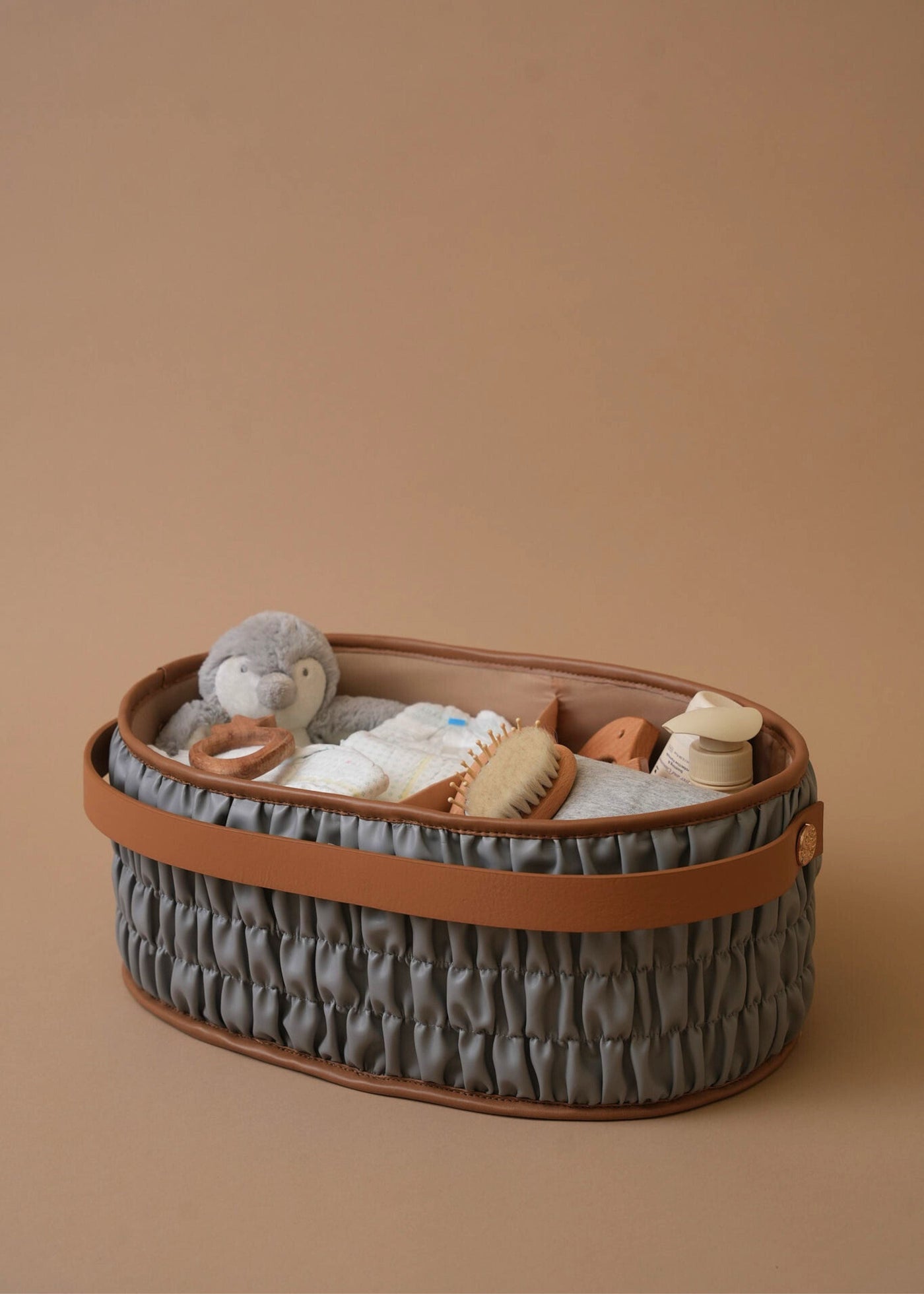 Baby Jalebi Diaper Caddy Gift Bundle Diaper Caddy Gift Bundle - Grey