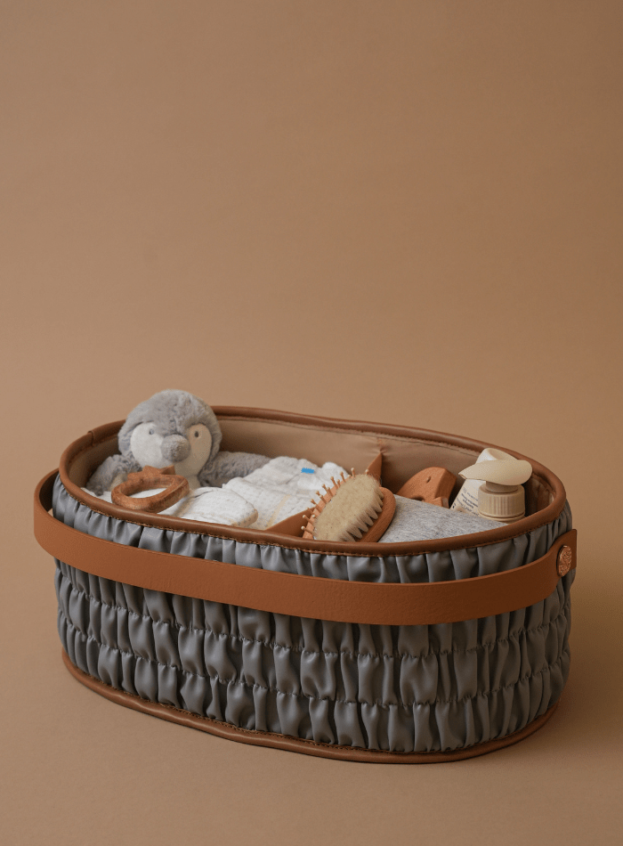 Baby Jalebi Diaper Caddy Gift Bundle Diaper Caddy Gift Bundle - Grey