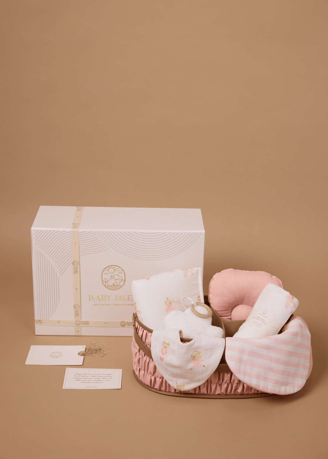 Baby Jalebi Diaper Caddy Gift Bundle Diaper Caddy Gift Bundle - Pink