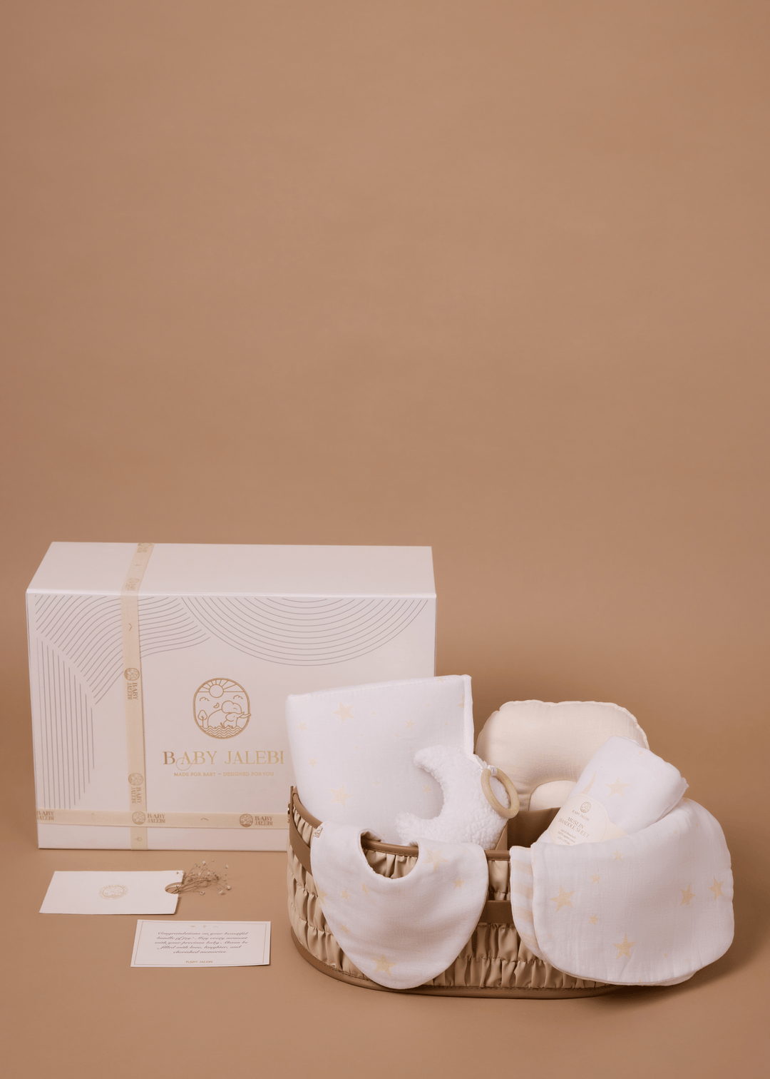 Baby Jalebi Diaper Caddy Gift Bundle Dune Caddy Gift Bundle - Ecru