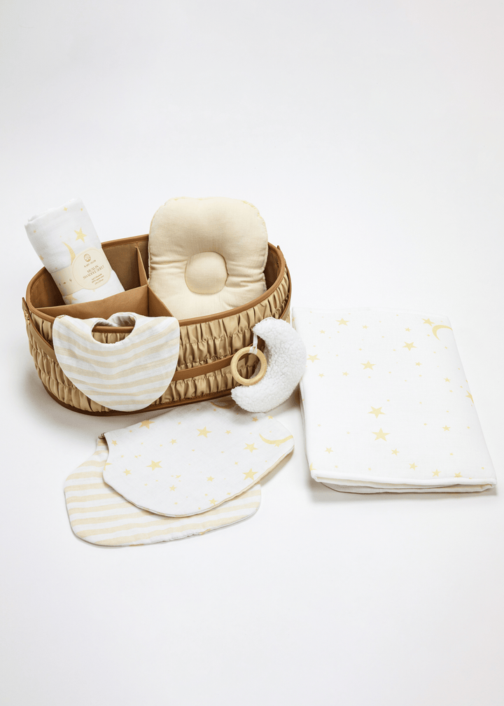 Baby Jalebi Diaper Caddy Gift Bundle Dune Caddy Gift Bundle - Ecru