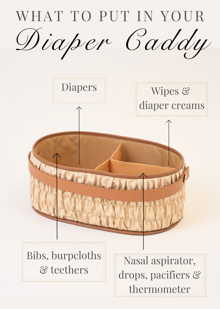 Baby Jalebi Diaper Caddy Gift Bundle Dune Caddy Gift Bundle - Ecru