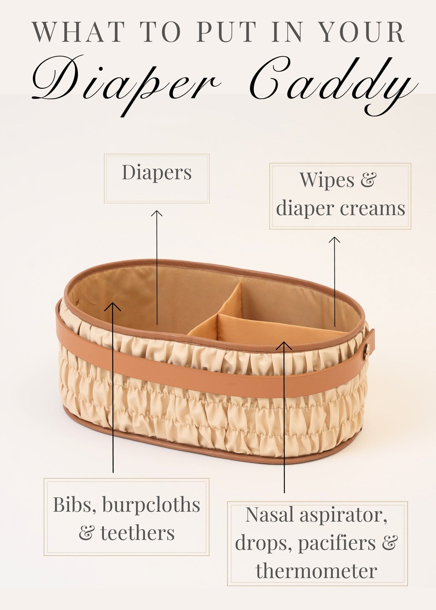 Baby Jalebi Diaper Caddy Gift Bundle Dune Caddy Gift Bundle - Ecru