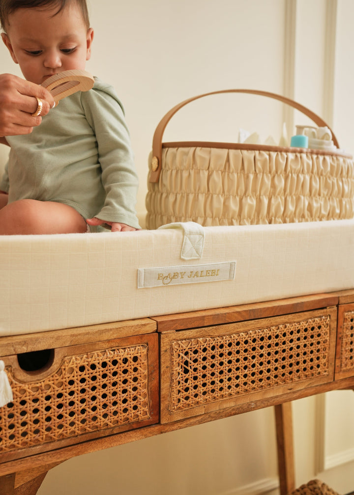 Baby Jalebi Diaper Caddy Gift Bundle Dune Caddy Gift Bundle - Ecru